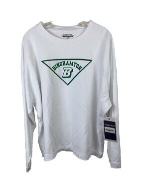 Binghamton University Bearcat Unisex Mens Womens White Sz XXL Sweatshirt NWT